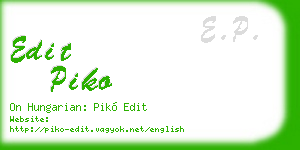 edit piko business card